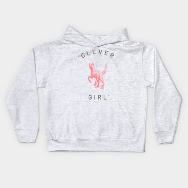 Clever Girl Kids Hoodie by speakerine